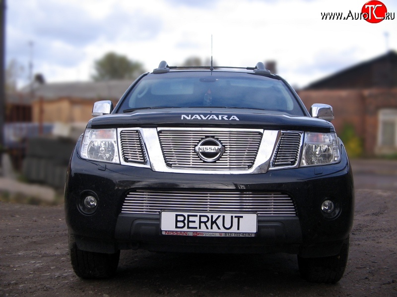 5 799 р. Декоративная вставка воздухозаборника (рестайлинг) Berkut Nissan Navara 2 D40 дорестайлинг (2004-2010)  с доставкой в г. Краснодар