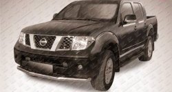 Одинарная защита переднего бампера из трубы диаметром 76 мм Slitkoff Nissan (Нисан) Navara (Навара)  2 D40 (2004-2010) 2 D40 дорестайлинг