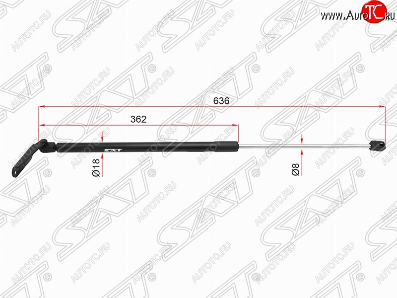 979 р. Левый упор крышки багажника (газовый) SAT  Nissan Note  2 (2012-2016) E12 дорестайлинг  с доставкой в г. Краснодар