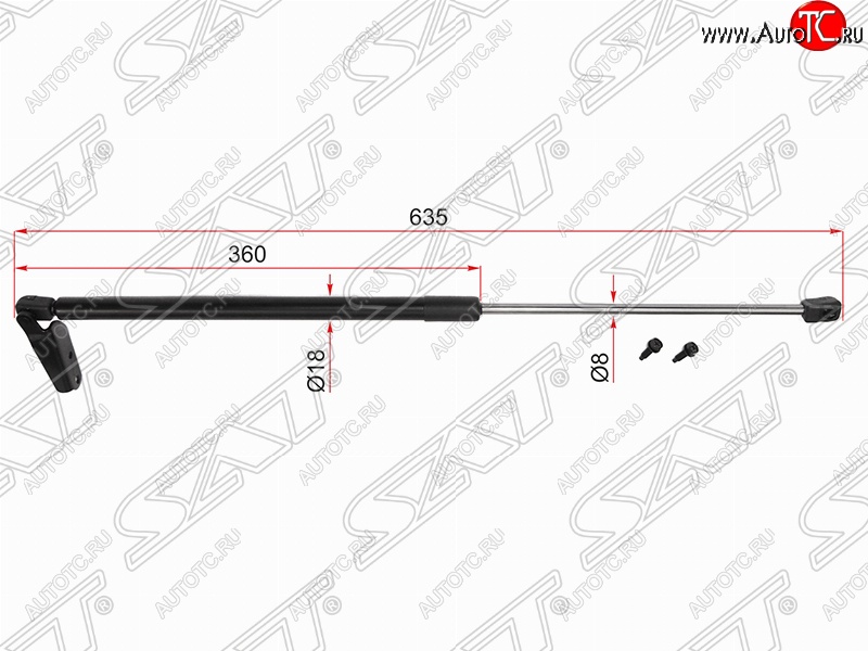 979 р. Правый упор крышки багажника (газовый) SAT Nissan Note 2 E12 дорестайлинг (2012-2016)  с доставкой в г. Краснодар