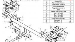 7 799 р. Фаркоп Лидер Плюс  Nissan NP300 (2008-2013) (Без электропакета)  с доставкой в г. Краснодар. Увеличить фотографию 2