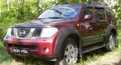 7 749 р. Молдинги дверей RA (широкие, комплект)  Nissan Pathfinder  R51 (2004-2014) дорестайлинг, рестайлинг (Поверхность глянец (под окраску), Неокрашенные)  с доставкой в г. Краснодар. Увеличить фотографию 2