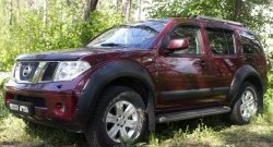 3 599 р. Молдинги дверей RA (узкие, комплект) Nissan Pathfinder R51 дорестайлинг (2004-2007) (Поверхность глянец (под окраску), Неокрашенные)  с доставкой в г. Краснодар. Увеличить фотографию 4