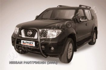 Кенгурятник d76 высокий Nissan (Нисан) Pathfinder (Патфайндер)  R51 (2004-2007) R51 дорестайлинг