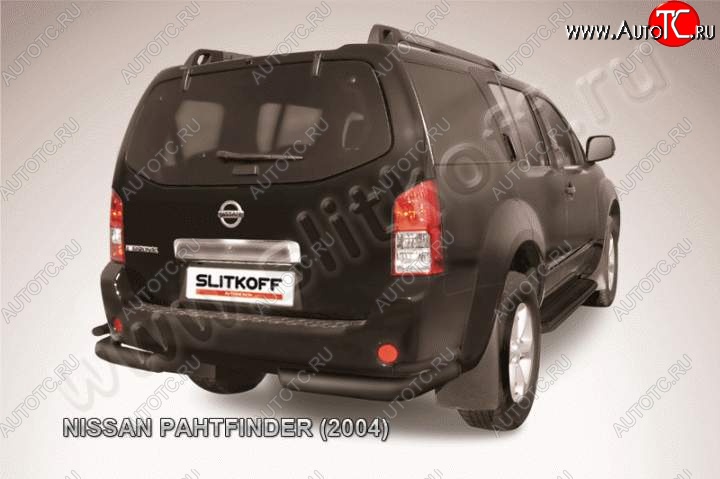 10 999 р. Уголки d76+d42 двойные  Nissan Pathfinder  R51 (2004-2007) дорестайлинг (Цвет: серебристый)  с доставкой в г. Краснодар