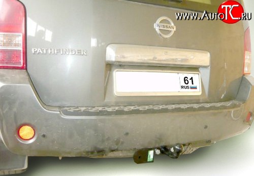 5 699 р. Фаркоп Лидер Плюс (до 1200 кг) Nissan Pathfinder R51 дорестайлинг (2004-2007) (Без электропакета)  с доставкой в г. Краснодар