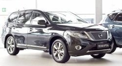 1 149 р. Зимняя заглушка решетки переднего бампера РА  Nissan Pathfinder  R52 (2012-2017) дорестайлинг  с доставкой в г. Краснодар. Увеличить фотографию 2