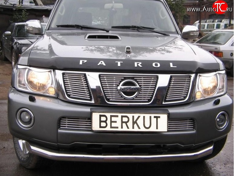 6 299 р. Декоративная вставка решетки радиатора Berkut Nissan Patrol 5 Y61 2-ой рестайлинг (2004-2010)  с доставкой в г. Краснодар