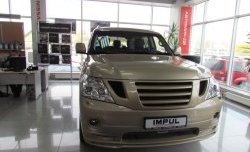 12 049 р. Решётка радиатора Impul Nissan Patrol 6 Y62 дорестайлинг (2010-2014) (Неокрашенная)  с доставкой в г. Краснодар. Увеличить фотографию 12