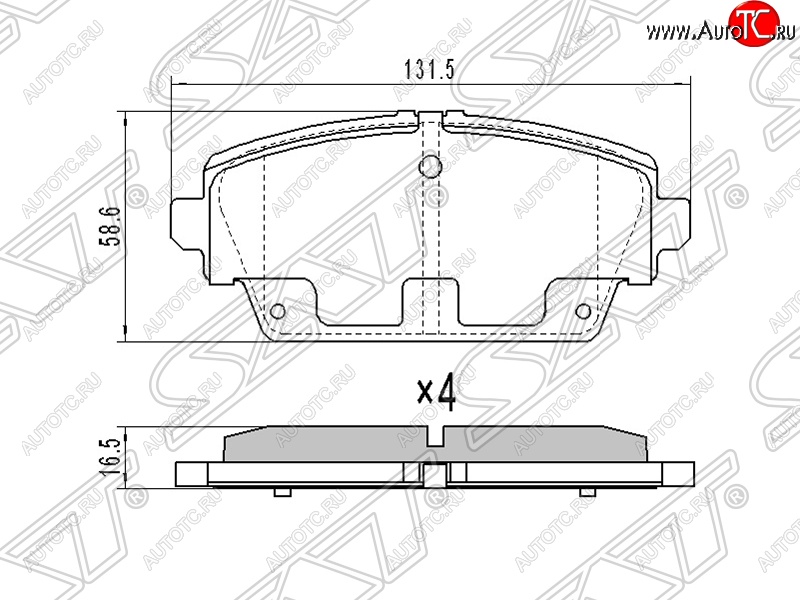 1 479 р. Колодки тормозные SAT (передние, 1.6/1.8)  Nissan Primera ( 3 седан,  3 универсал) - Tino  с доставкой в г. Краснодар