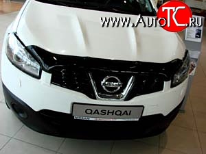 3 199 р. Дефлектор капота NovLine  Nissan Qashqai  1 (2010-2013) J10 рестайлинг  с доставкой в г. Краснодар