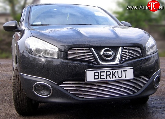 4 399 р. Декоративная вставка решетки радиатора Berkut Nissan Qashqai 1 J10 рестайлинг (2010-2013)  с доставкой в г. Краснодар