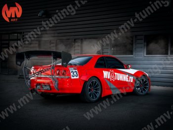 21 799 р. Крылья задние Rocket Banny  Nissan Skyline  R33 (1993-1998) (Неокрашенные)  с доставкой в г. Краснодар. Увеличить фотографию 2