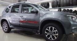 4 549 р. Накладки дверей RA (комплект) Nissan Terrano D10 дорестайлинг (2013-2016) (Поверхность шагрень)  с доставкой в г. Краснодар. Увеличить фотографию 3