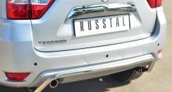 15 499 р. Защита заднего бампера (Ø42 мм волна, нержавейка) SLITKOFF Nissan Terrano D10 дорестайлинг (2013-2016)  с доставкой в г. Краснодар. Увеличить фотографию 2