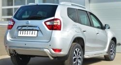 15 499 р. Защита заднего бампера (Ø42 мм волна, нержавейка) SLITKOFF Nissan Terrano D10 дорестайлинг (2013-2016)  с доставкой в г. Краснодар. Увеличить фотографию 4