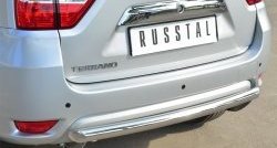 15 999 р. Одинарная защита заднего бампера из трубы диаметром 63 мм SLITKOFF Nissan Terrano D10 дорестайлинг (2013-2016)  с доставкой в г. Краснодар. Увеличить фотографию 2