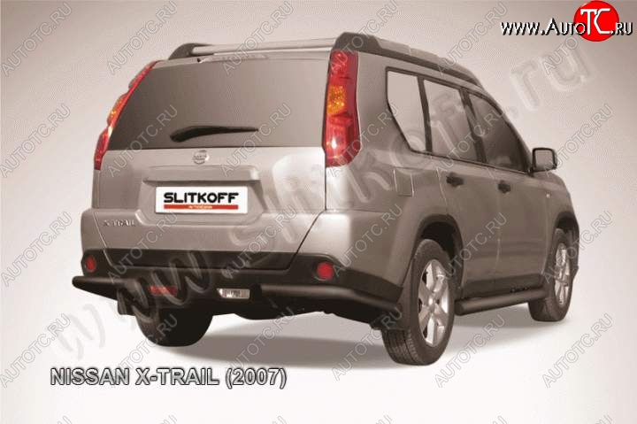 5 499 р. Уголки d57 Nissan X-trail 2 T31 дорестайлинг (2007-2011) (Цвет: серебристый)  с доставкой в г. Краснодар