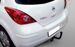 6 999 р. Фаркоп (хетчбек) Лидер Плюс Nissan Tiida 1 хэтчбек C11 рестайлинг (2010-2014) (Без электропакета)  с доставкой в г. Краснодар. Увеличить фотографию 2