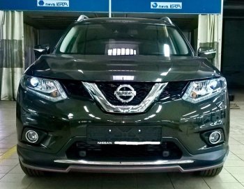 6 249 р. Накладка на передний бампер АвтоКрат  Nissan X-trail  3 T32 (2017-2022) рестайлинг (Неокрашенная)  с доставкой в г. Краснодар. Увеличить фотографию 2