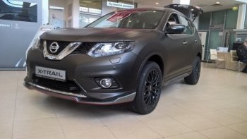 7 949 р. Пластиковые порожки АвтоКрат Nissan X-trail 3 T32 рестайлинг (2017-2022) (Неокрашенные)  с доставкой в г. Краснодар. Увеличить фотографию 2