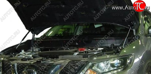 2 199 р. Газовые упоры капота Berkut Nissan X-trail 3 T32 рестайлинг (2017-2022)  с доставкой в г. Краснодар