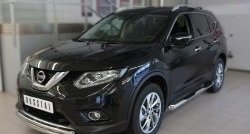 18 399 р. Защита переднего бампера (2 трубыØ63 и 42 мм, нержавейка) SLITKOFF  Nissan X-trail  3 T32 (2013-2018) дорестайлинг  с доставкой в г. Краснодар. Увеличить фотографию 4