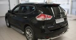 15 999 р. Одинарная защита заднего бампера из трёх труб диаметром 63 мм SLITKOFF  Nissan X-trail  3 T32 (2017-2022) рестайлинг  с доставкой в г. Краснодар. Увеличить фотографию 4