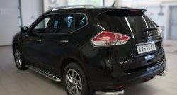 15 599 р. Защита заднего бампера (Ø63 мм уголки, нержавейка) SLITKOFF Nissan X-trail 3 T32 рестайлинг (2017-2022)  с доставкой в г. Краснодар. Увеличить фотографию 4