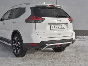 15 549 р. Защита заднего бампера (Ø42 мм волна, нержавейка) SLITKOFF Nissan X-trail 3 T32 рестайлинг (2017-2022)  с доставкой в г. Краснодар. Увеличить фотографию 4