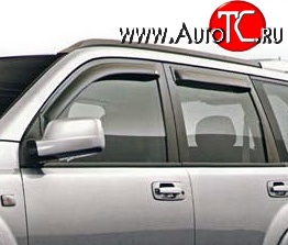 2 779 р. Дефлекторы окон (ветровики) Novline 4 шт Nissan X-trail 2 T31 дорестайлинг (2007-2011)  с доставкой в г. Краснодар