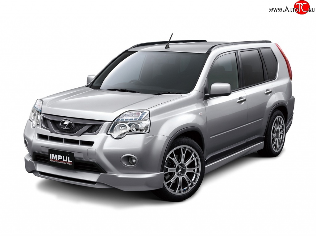 12 049 р. Решётка радиатора Impul Nissan X-trail 2 T31 рестайлинг (2010-2015) (Неокрашенная)  с доставкой в г. Краснодар