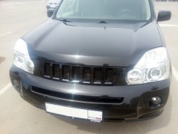 7 299 р. Решетка радиатора GENEFIELD Nissan X-trail 2 T31 дорестайлинг (2007-2011) (Неокрашенная)  с доставкой в г. Краснодар. Увеличить фотографию 2