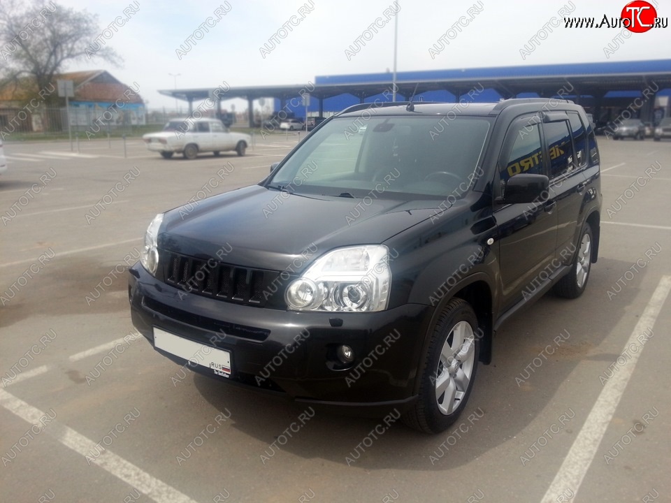 7 299 р. Решетка радиатора GENEFIELD Nissan X-trail 2 T31 дорестайлинг (2007-2011) (Неокрашенная)  с доставкой в г. Краснодар