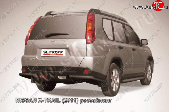 5 499 р. Уголки d57 Nissan X-trail 2 T31 дорестайлинг (2007-2011) (Цвет: серебристый)  с доставкой в г. Краснодар