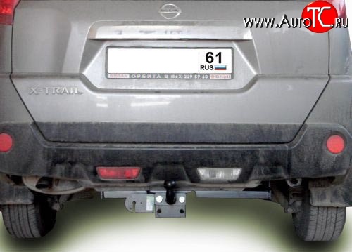 8 999 р. Фаркоп Лидер Плюс (до 1200 кг)  Nissan X-trail  2 T31 (2007-2011) дорестайлинг (Без электропакета)  с доставкой в г. Краснодар