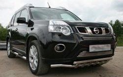 2 204 р. Декоративная вставка воздухозаборника Novline (d16 мм, верхняя)  Nissan X-trail  2 T31 (2010-2015) рестайлинг  с доставкой в г. Краснодар. Увеличить фотографию 1