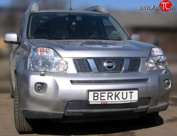 6 299 р. Декоративная вставка решетки радиатора T31 Berkut Nissan X-trail 2 T31 рестайлинг (2010-2015)  с доставкой в г. Краснодар