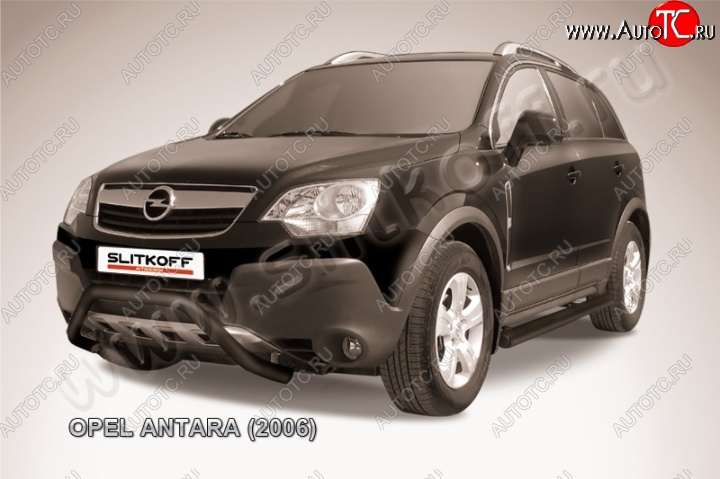 17 549 р. Кенгурятник d57 низкий мини  Opel Antara (2006-2010) (Цвет: серебристый)  с доставкой в г. Краснодар