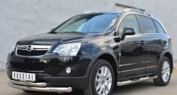 22 649 р. Защита переднего бампера (2 трубыØ76 и 63 мм, нержавейка) SLITKOFF Opel Antara рестайлинг (2010-2015)  с доставкой в г. Краснодар. Увеличить фотографию 4