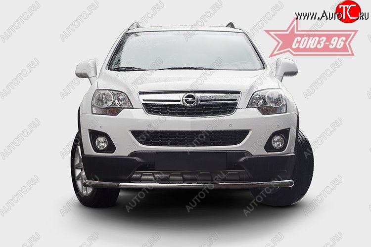 16 469 р. Защита переднего бампера одинарная Souz-96 (d60) Opel Antara рестайлинг (2010-2015)  с доставкой в г. Краснодар