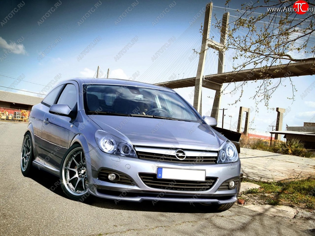 15 599 р. Накладка на передний бампер R1 Opel Astra H GTC хэтчбек 3 дв. дорестайлинг (2004-2006)  с доставкой в г. Краснодар