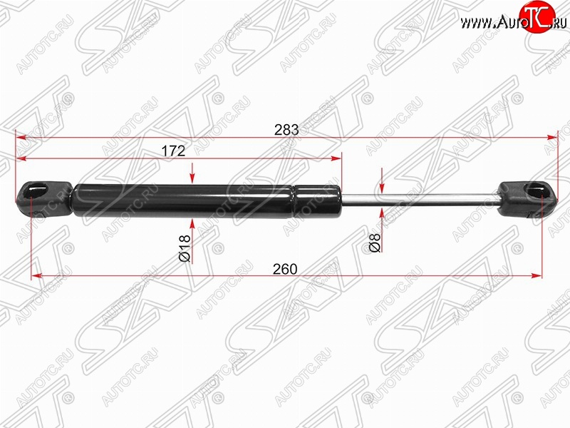 539 р. Газовый упор крышки багажника SAT  Opel Astra  H (2004-2015) седан дорестайлинг, универсал рестайлинг, хэтчбек 5дв рестайлинг  с доставкой в г. Краснодар