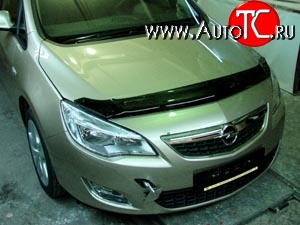 2 879 р. Дефлектор капота NovLine Opel Astra J хэтчбек 5 дв. дорестайлинг (2009-2012)  с доставкой в г. Краснодар