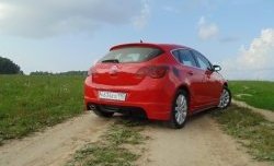 3 899 р. Накладка Sport на задний бампер Opel Astra J хэтчбек 5 дв.  рестайлинг (2012-2017) (Неокрашенная)  с доставкой в г. Краснодар. Увеличить фотографию 2