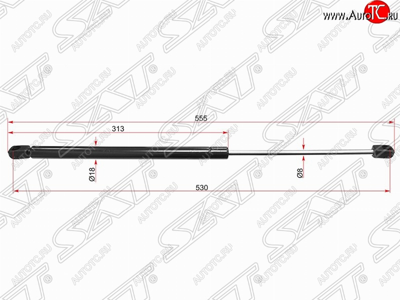 559 р. Газовый упор крышки багажника SAT  Opel Astra  G (1998-2005) седан  с доставкой в г. Краснодар