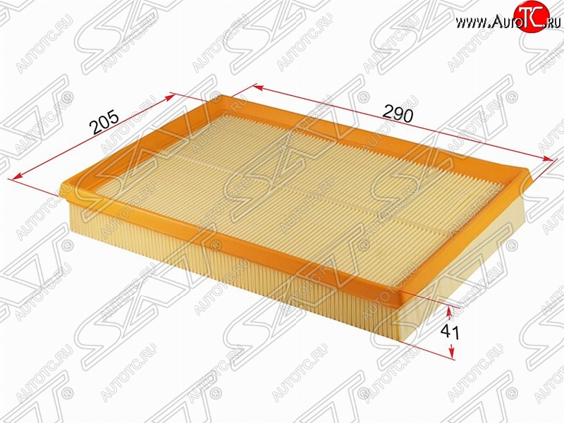 419 р. Фильтр воздушный двигателя SAT (290х205х41 mm)  Opel Combo  C - Meriva  A  с доставкой в г. Краснодар