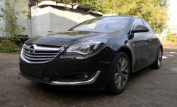 1 469 р. Сетка на бампер (рестайлинг) Russtal (черная)  Opel Insignia  A (2008-2017) дорестайлинг седан, рестайлинг седан, универсал рестайлинг  с доставкой в г. Краснодар. Увеличить фотографию 2