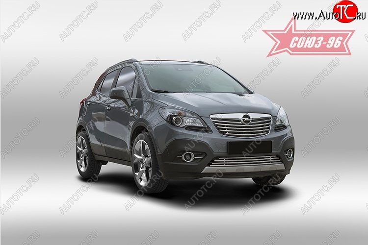 6 884 р. Декоративный элемент решетки радиатора Souz-96 (d16) Opel Mokka  дорестайлинг (2012-2016)  с доставкой в г. Краснодар