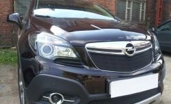 2 099 р. Нижняя сетка на бампер Russtal (черная) Opel Mokka  дорестайлинг (2012-2016)  с доставкой в г. Краснодар. Увеличить фотографию 4